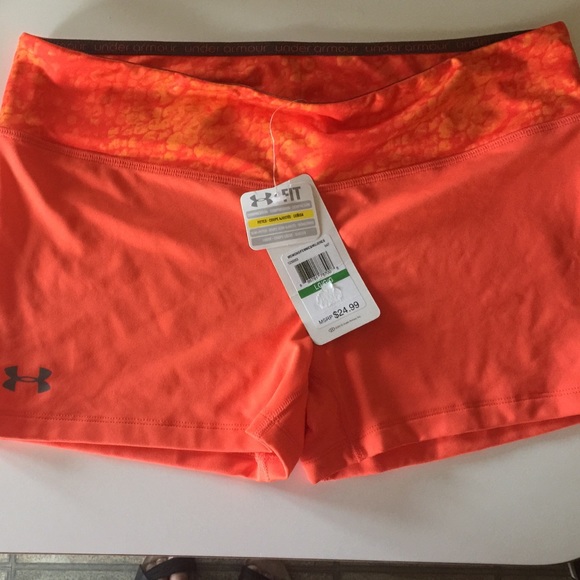 Under armour heat gear running shorts.