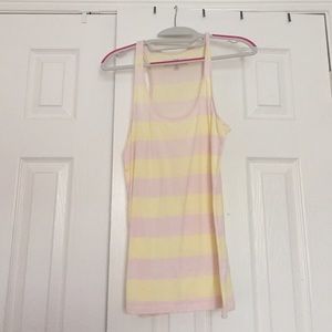 Abercrombie and Fitch Pink and Yellow tank top