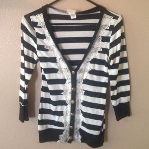 Striped cardigan