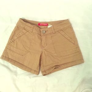 Dark khaki union bay midi shorts