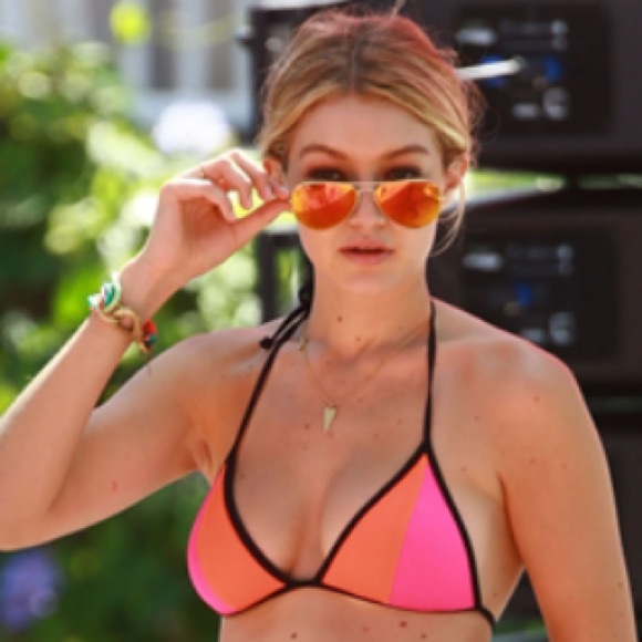 Orange ray bans