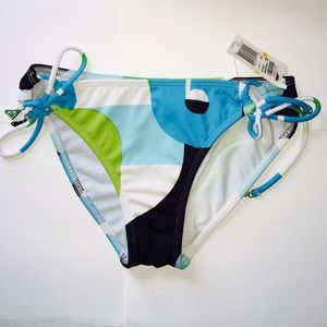 NWT ROXY bathing Suit Bottom /Adjustable/ charms