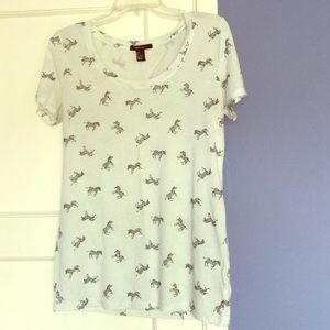 Forever 21 Zebra Top