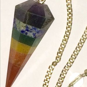 Bonded Chakra Cone Pendulun 45mm