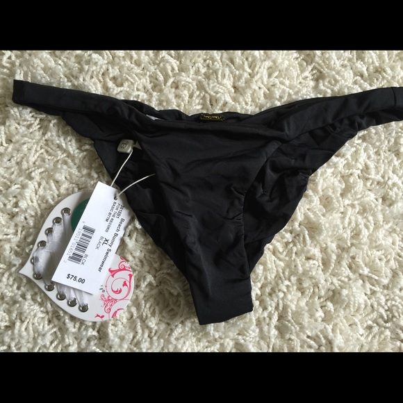 Beach bunny skimpy black bottoms