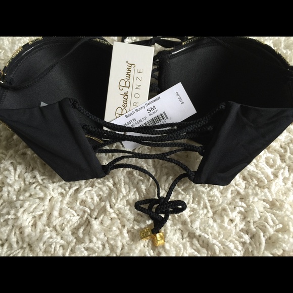Beach Bunny bronze black & gold balconet top - Picture 4 of 4