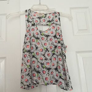 Floral Pattern Crop Top
