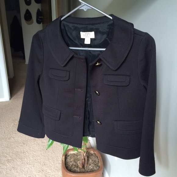 0P Loft Black Crop Jacket