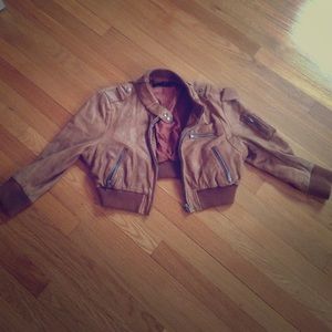 TopShop Crop Leather Jacket