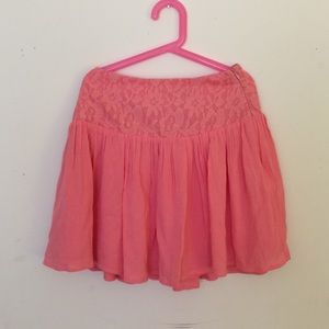 coral skirt