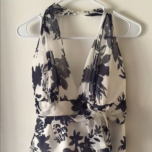 Halter chiffon top