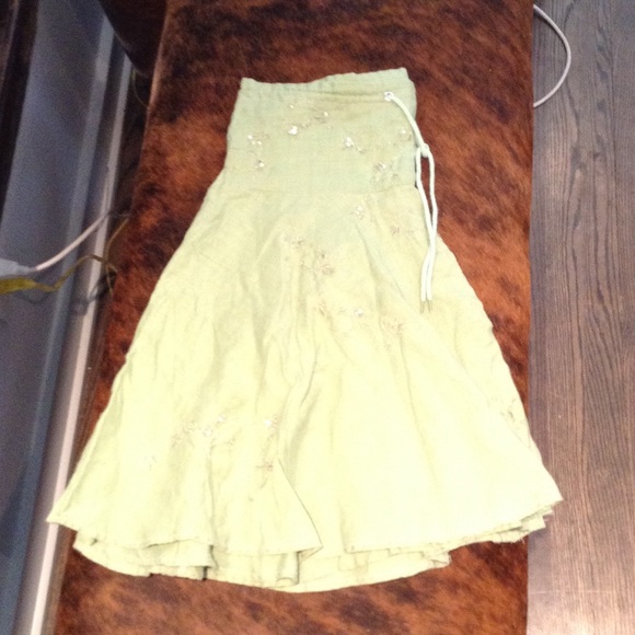 Charlotte Russe Green Skirt