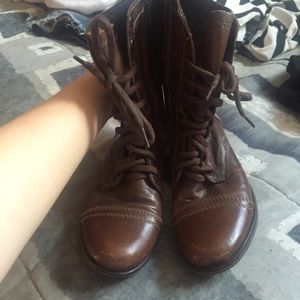 Brown Troopa Combat Boots