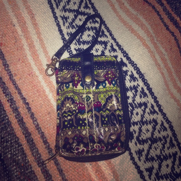 Tribal pattern wristlet