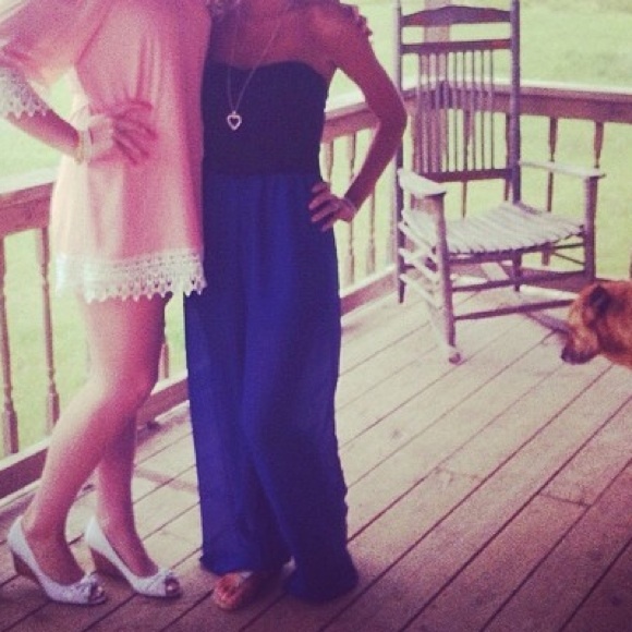 Black & blue romper.