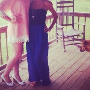 Black & blue romper.