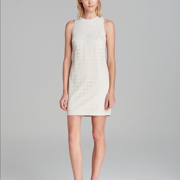 Cynthia Steffe Leather Cut Out Dress