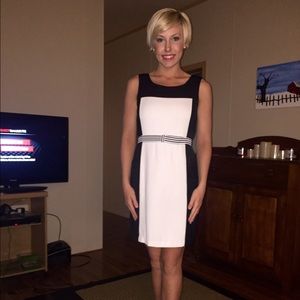 Black and white dress