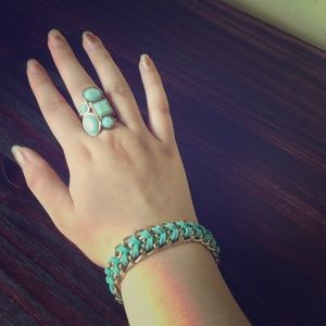Turquoise Ting and Bracelet