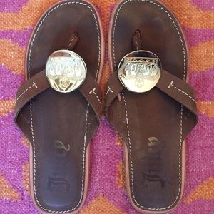 Juicy couture flip flops