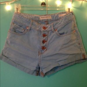 Light Wash High Waisted Denim Shorts
