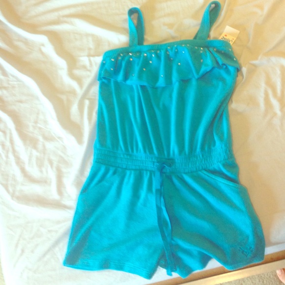 Light blue justice swimsuit cover up