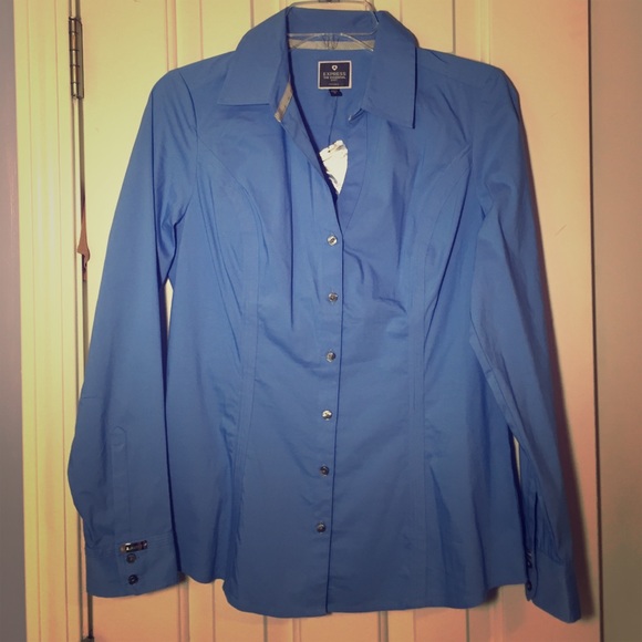 Express Blue button down