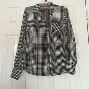 Black and White plaid flannel