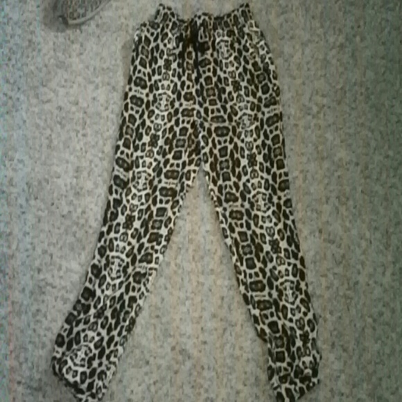 Cheatah print joggers