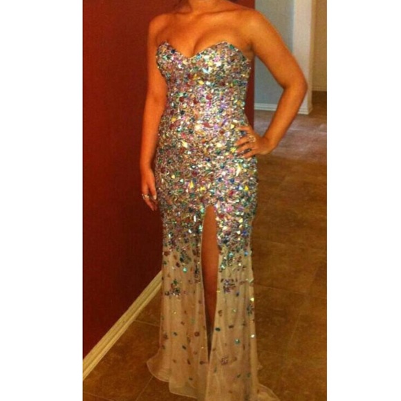 Jovani sequined prom dress style 946