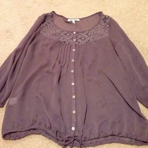 Sheer Purple Blouse!