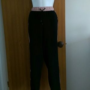 Black and pink pants