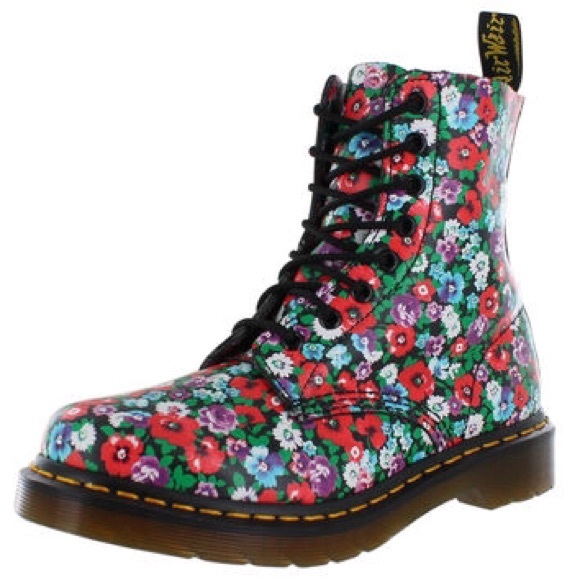 Floral Dr. Marten Boots
