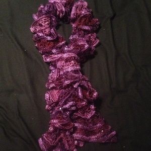 Purple slinky scarf