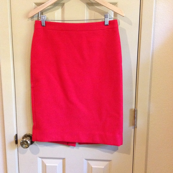 J. Crew red pencil skirt