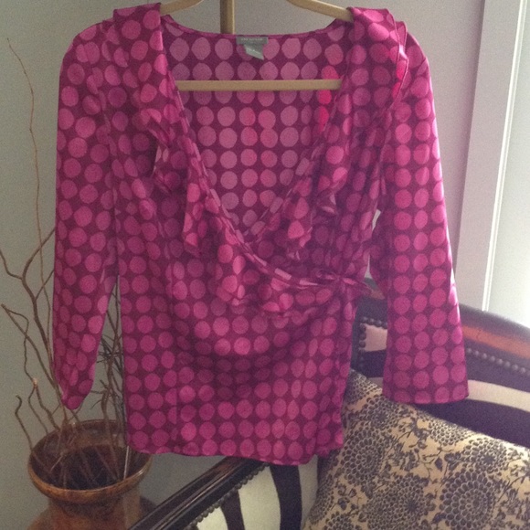 Ann Taylor PolkaDot Shirt