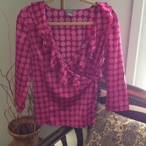 Ann Taylor PolkaDot Shirt