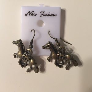 Boutique horse earrings