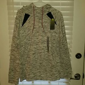 Grey cow neck hoodie