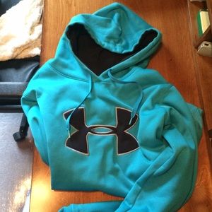 Bright blue under armour sweatshirt