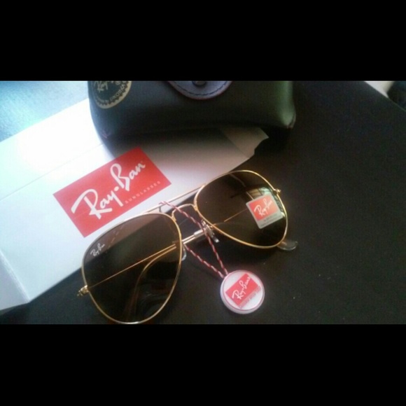 Aviator designer sunglasses brown lense