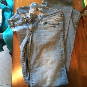 Light wash flare jeans