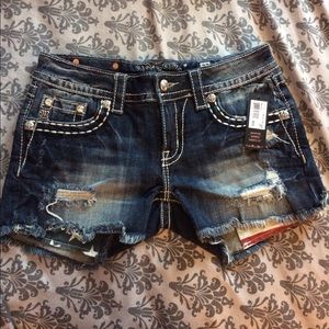 American flag miss me shorts