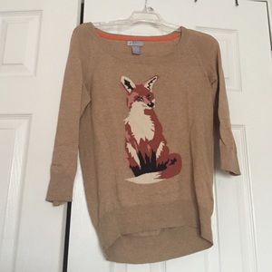 Light brown fox sweater