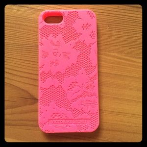 Sold!! NWOT!! 💕Pink iPhone 5s silicon case!!