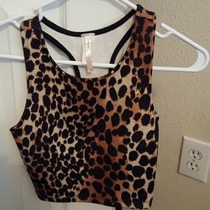 Leopard Print Crop Top