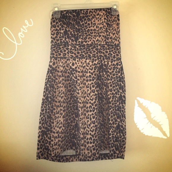 Forever 21 Animal Print Mini Dress Sz large