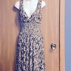 Animal print dress.