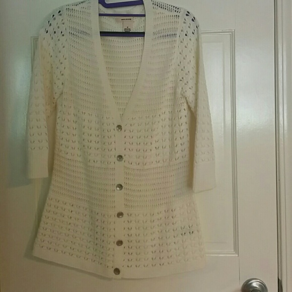 White cardigan