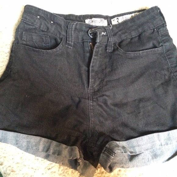 Black high waist Shorts